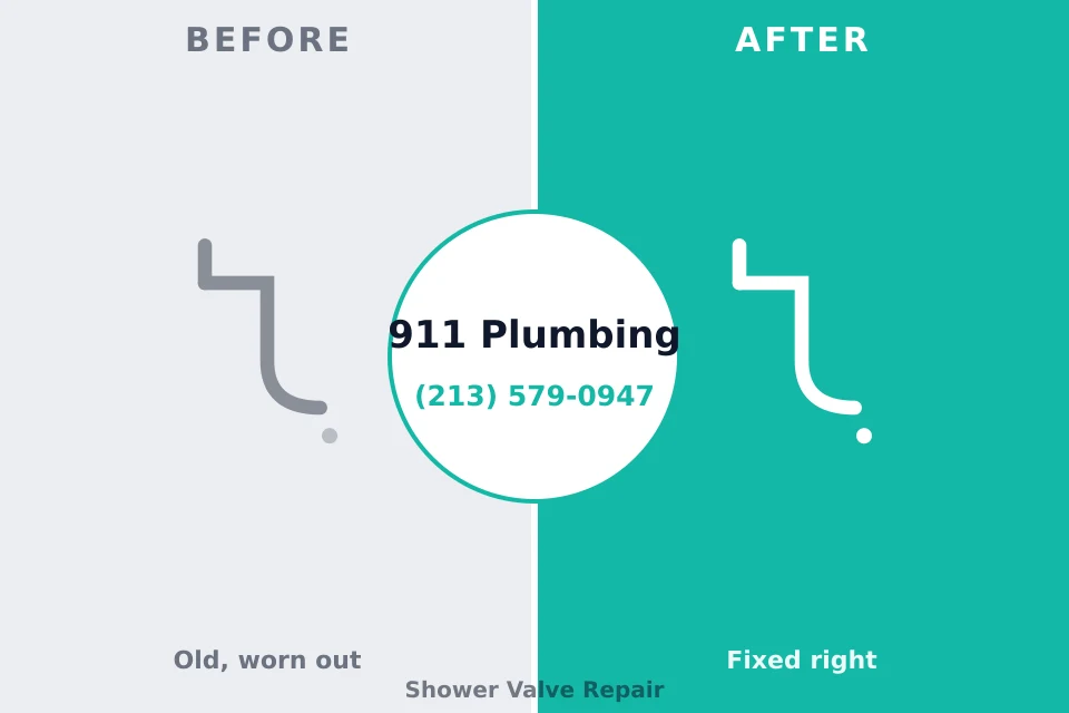 Before and after: plumbing repair Bainbridge Island, WA